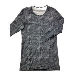 Lululemon Comme To Cozy Dress Burlap Texture Black Dune Kangaroo Pocket Size 8